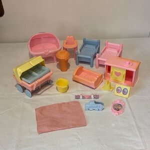 Vintage Playskool Loving Family Fisher Price Dollhouse Furniture